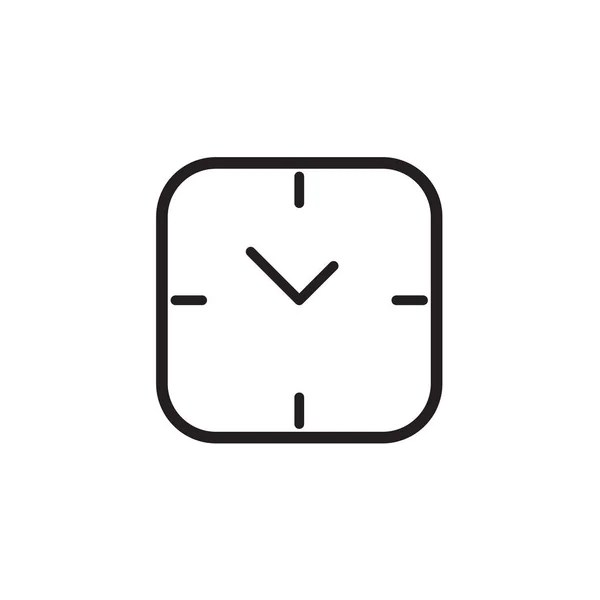 Icono del reloj Ilustración vectorial, EPS10 . — Vector de stock