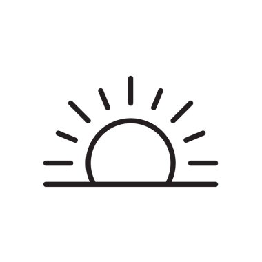 Güneş simge vektör çizim, Eps10.