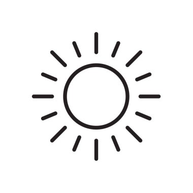 Güneş simge vektör çizim, Eps10.