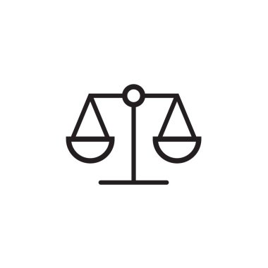 Hukuk ölçek simge vektör çizim, Eps10.