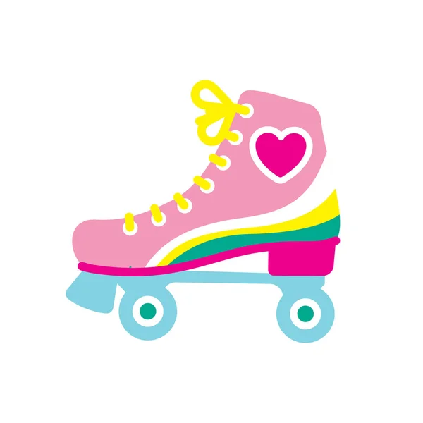 Rollerskating obuwia. Ilustracja wektorowa — Wektor stockowy