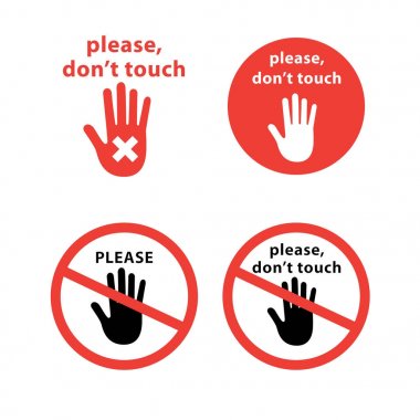 Hiçbir belirti el hurma ile ayarlayın. Lütfen simgesi kırmızı daire içinde dokunmayın.