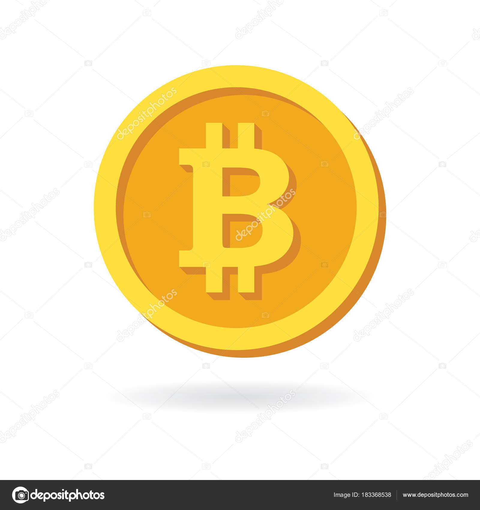 Bitcoin jel, cryptocurrency ikon. Stock vektor: ©bus109 183368538