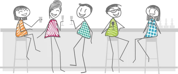 Arkadaşlar bir barda bir içki almak