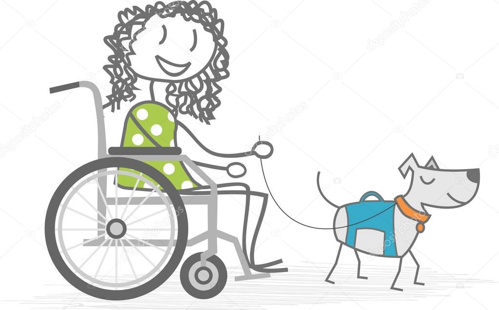 Disabled and dog