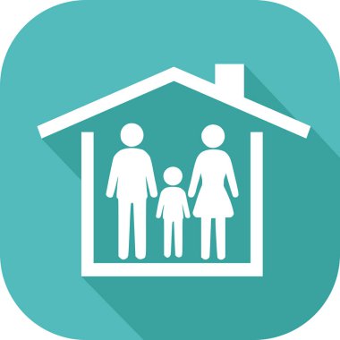 Bir evde bir aile simgesini