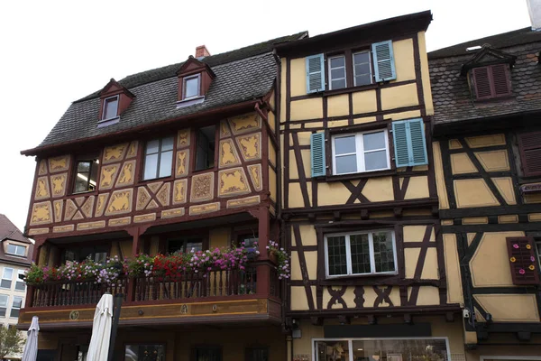 Arkitektur Typiska Alsace Hus Colmar — Stockfoto