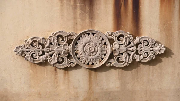 Detail Old Wrought Iron Metal Gate — Stock Photo, Image