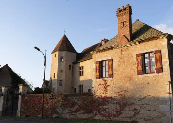 Antigua Casa Típica Borgoña Francia —  Fotos de Stock