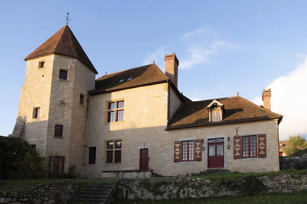 Velha Casa Típica Borgonha França — Fotografia de Stock