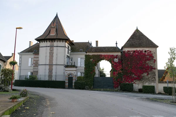 Vecchia Tipica Casa Borgogna Francia — Foto Stock