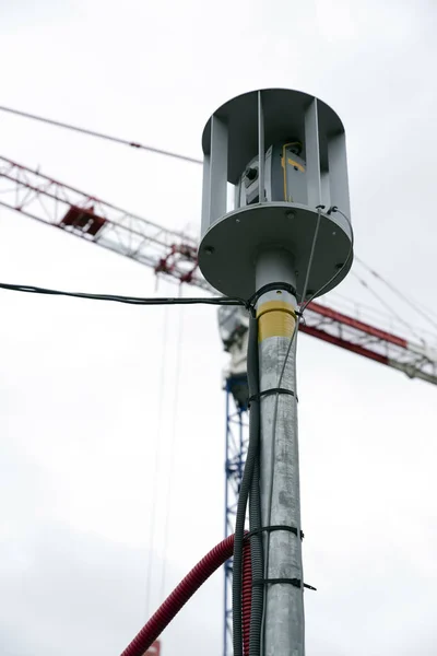 Apparatuur Van Landmeter Een Bouwplaats — Stockfoto