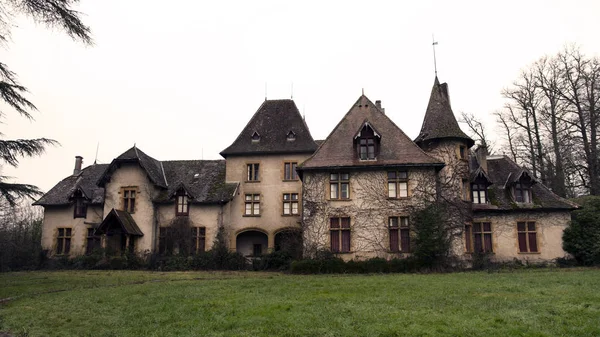 Velho Castelo Abandonado Século Xix Morvan Borgonha — Fotografia de Stock