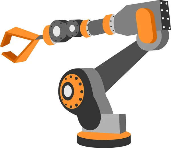 Illustration Robotarm För Industriell Produktion — Stock vektor