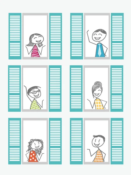 Bir salgın nedeniyle ihtiyati tedbir olarak karantinadaki evlerinde tutulan insanlar