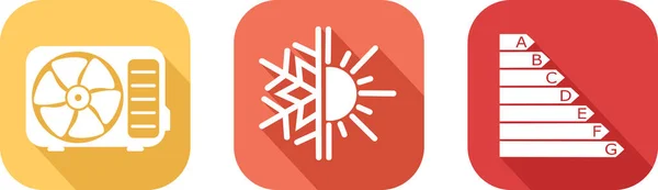 Klima için tersinir ısı pompası ikonu