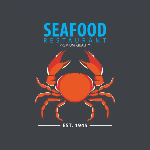 Deniz ürünleri logo şablonu kümesi