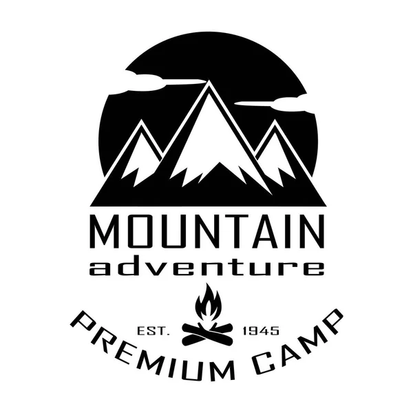 Mountain logo on white background