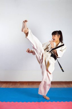 Kadın göstermek dövüş sanatları birlikte çalışma