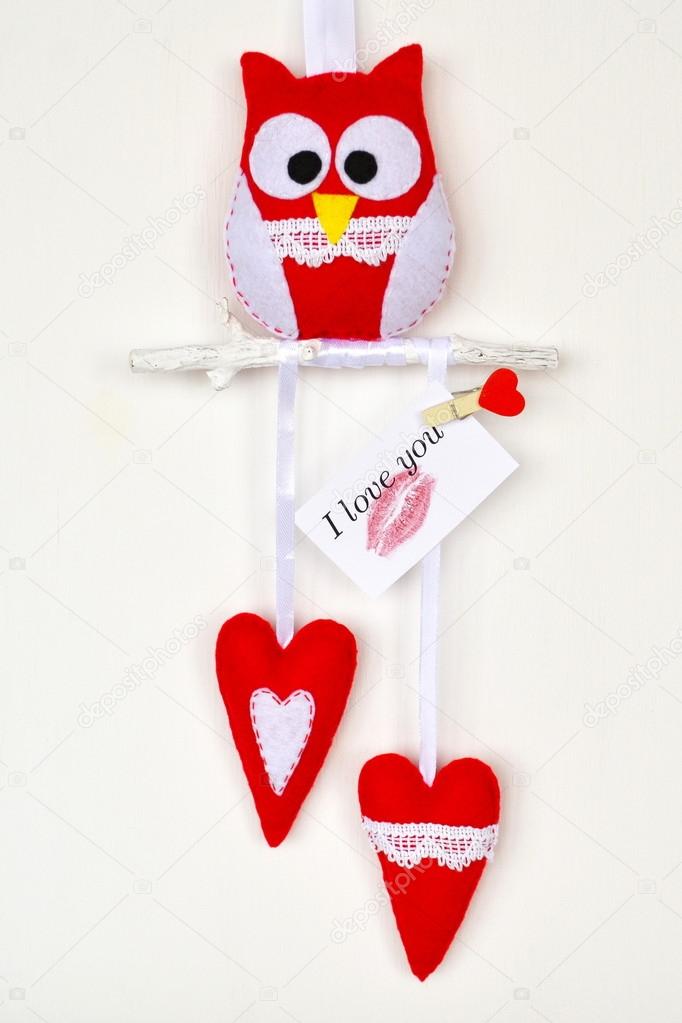 manualidades de fieltro para san valentin