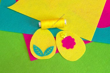 Set için keçe dikiş Paskalya yumurta - nasıl el yapımı oyuncak yapmak 