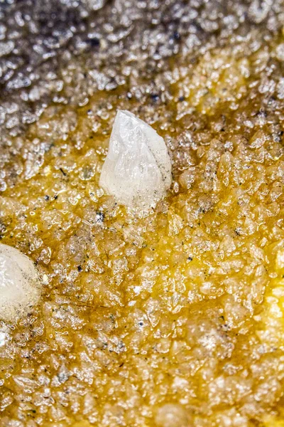 Schöne Nahaufnahme Von Bergquarzkristall Edelstein — Stockfoto