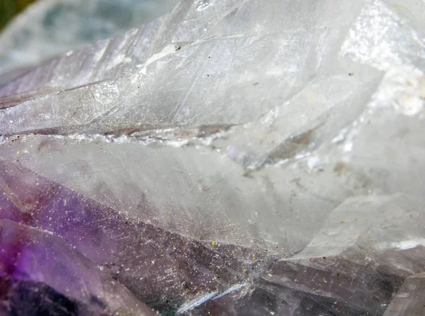 Piękne Zbliżenie Kwarcu Skalnego Crystal Gemstone — Zdjęcie stockowe