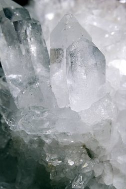 Taş Kuvars 'ın Güzel Yakın Çekimi Kristal Gemstone 