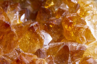 Citrine Kaya Kristali Turuncu Taşı Yaklaş