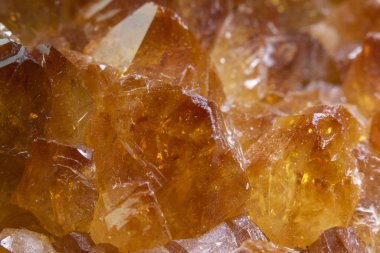 Citrine Kaya Kristali Turuncu Taşı Yaklaş