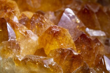 Citrine Kaya Kristali Turuncu Taşı Yaklaş