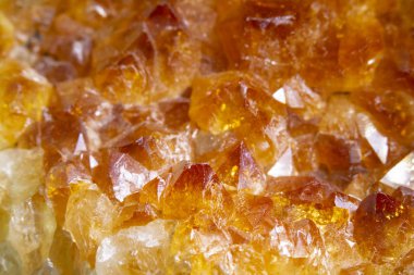 Citrine Kaya Kristali Turuncu Taşı Yaklaş