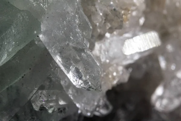 Taş Kuvars Güzel Yakın Çekimi Kristal Gemstone — Stok fotoğraf