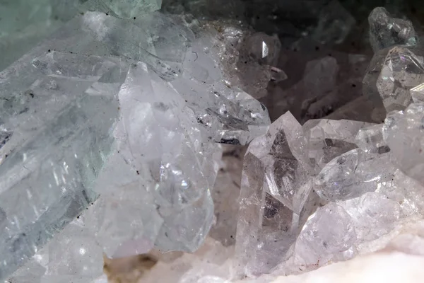 Taş Kuvars Güzel Yakın Çekimi Kristal Gemstone — Stok fotoğraf