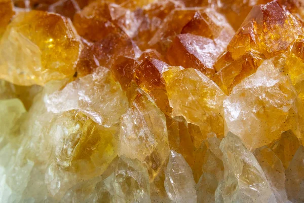 Citrine Rock Crystal Πορτοκαλί Πολύτιμος Λίθος — Φωτογραφία Αρχείου