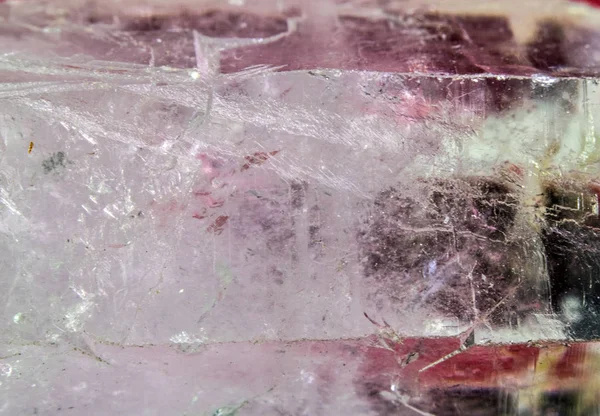 Vacker Närbild Rock Quartz Crystal Gemstone — Stockfoto