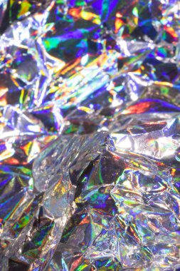 Soyut Sanal Çok Renkli Foil Bilim Kurgu Gökkuşağı Arkaplanı