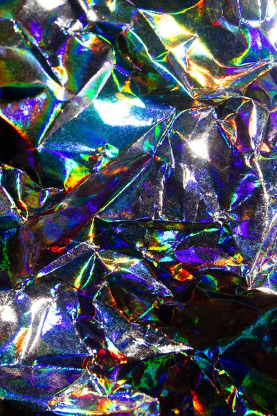 Αφηρημένο Holographic Multicolour Foil Sci Φόντο Ουράνιο Τόξο — Φωτογραφία Αρχείου