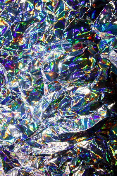 Αφηρημένο Holographic Multicolour Foil Sci Φόντο Ουράνιο Τόξο — Φωτογραφία Αρχείου