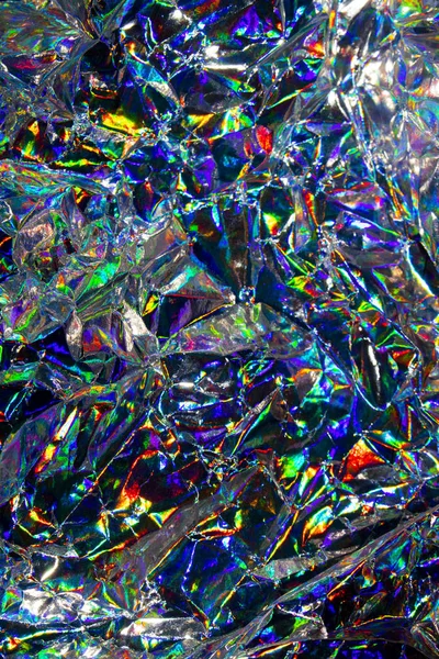 Astratto Sfondo Olografico Multicolore Fantascientifico Arcobaleno — Foto Stock