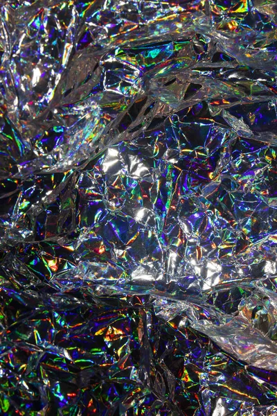 Αφηρημένο Holographic Multicolour Foil Sci Φόντο Ουράνιο Τόξο — Φωτογραφία Αρχείου