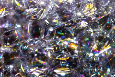 Banyo Suyunun Kapanışı Gökkuşağı Siyah Arkaplan Köpüğü