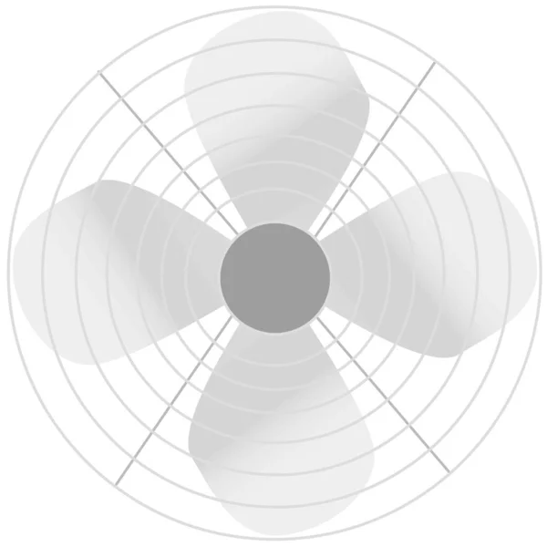 Eenvoudige Bureauventilator Vector Illustratie — Stockvector