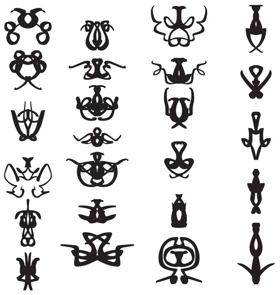 Soyut Çizgi Sanat Logosu Tasarımları Koleksiyonu