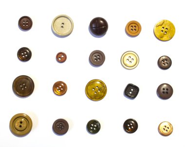 Çok Renkli Farklı Boyut Düğmeleri Koleksiyonu 