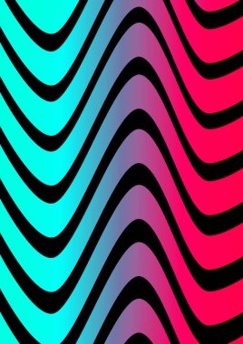 Arkaplan için Geometrik Soyut Dalga Döndürme Deseni