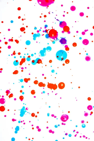 Acrylic Paint Blobs Splatters Spots Background — 스톡 사진