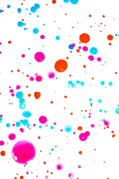Acrylic Paint Blobs Splatters Spots Background — Stock Photo, Image