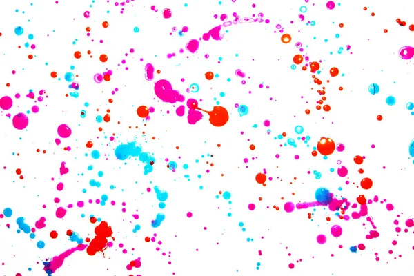 Acrylic Paint Blobs Splatters Spots Background — 스톡 사진
