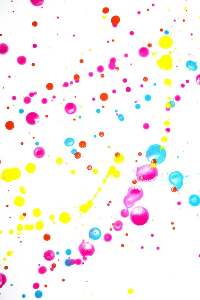 Acrylic Paint Blobs Splatters Spots Background — 스톡 사진